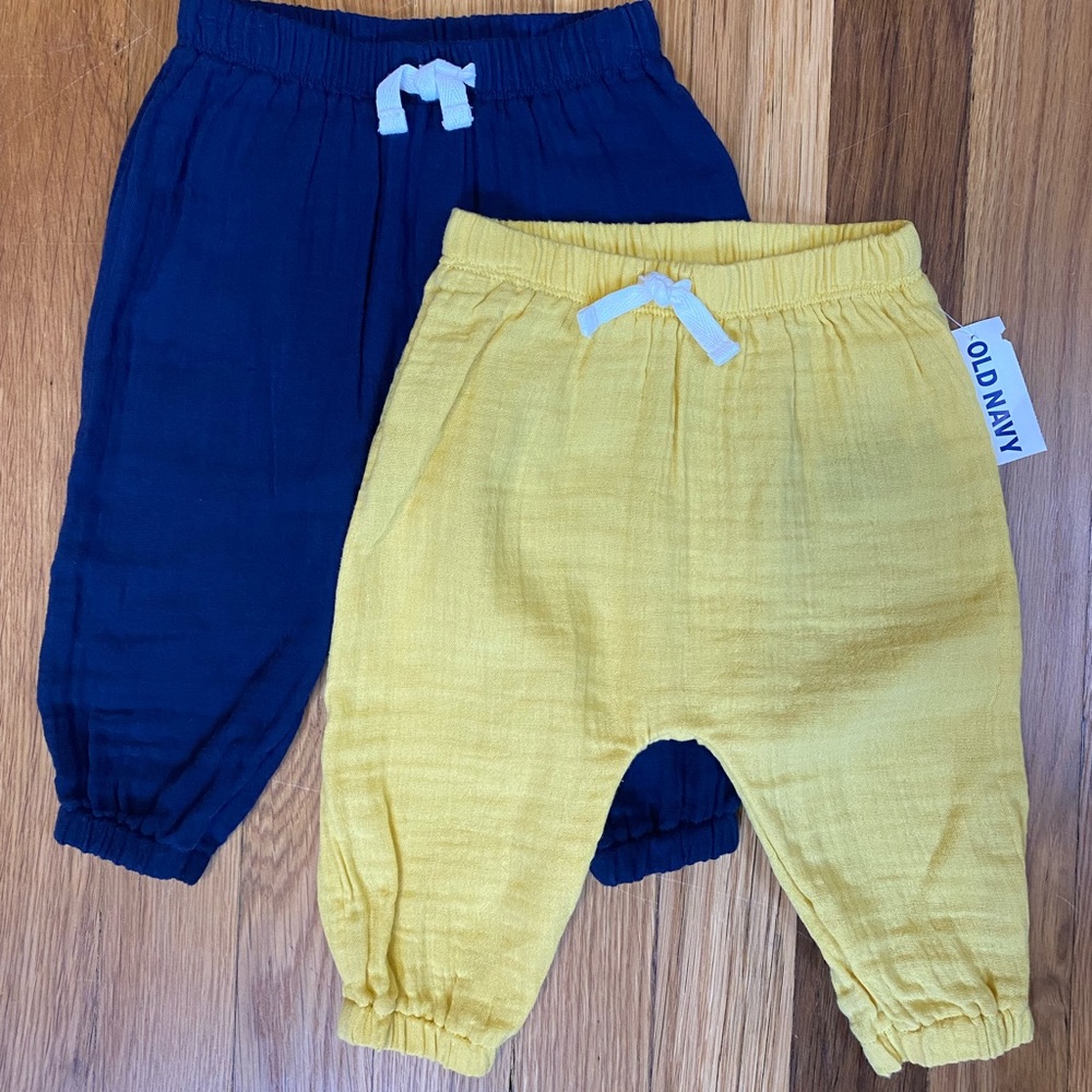 NWT 100% Cotton Muslin Harem Pants Set